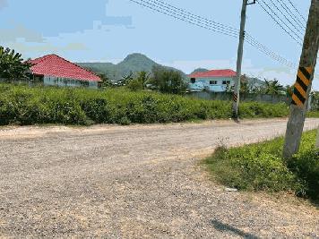 ขายที่ดินเปล่า หัวหิน หัวนา1 แยก8 โครงการทวีปแลนด์ ถ.เพชรเกษม เนื้อที่ 220 ตร.ว